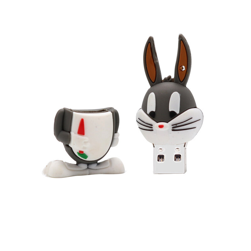 Pamięć Usb Looney Tunes pamięć USB Cartoon Bugs Bunny Pen Drive 4GB 8GB 16GB 32GB 64G śliczne kaczor Daffy pendrive Creative