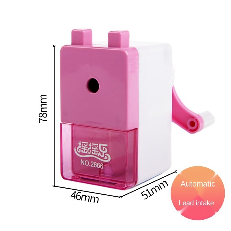 Pencil sharpener hand-cranked cartoon cute manual pencil sharpener for primary school students cute stationery