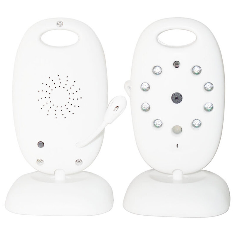 VB601 Monitor Bayi Video 2.4Ghz Nirkabel 2.0 Inci Layar LCD 2 Arah Bicara IR Kamera Keamanan Suhu Penglihatan Malam 8 Lagu Pengantar Tidur