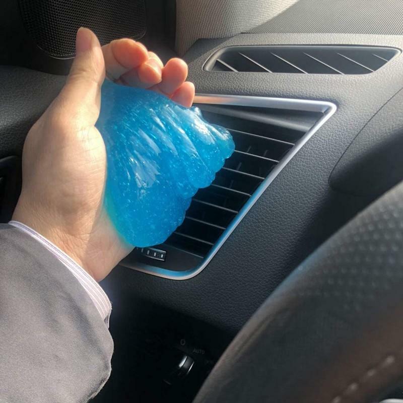 60ml Super Auto Car Cleaning Pad Glue Powder  Magic Cleaner Dust Remover Gel Home Computer Keyboard Clean Car Detailing Tools