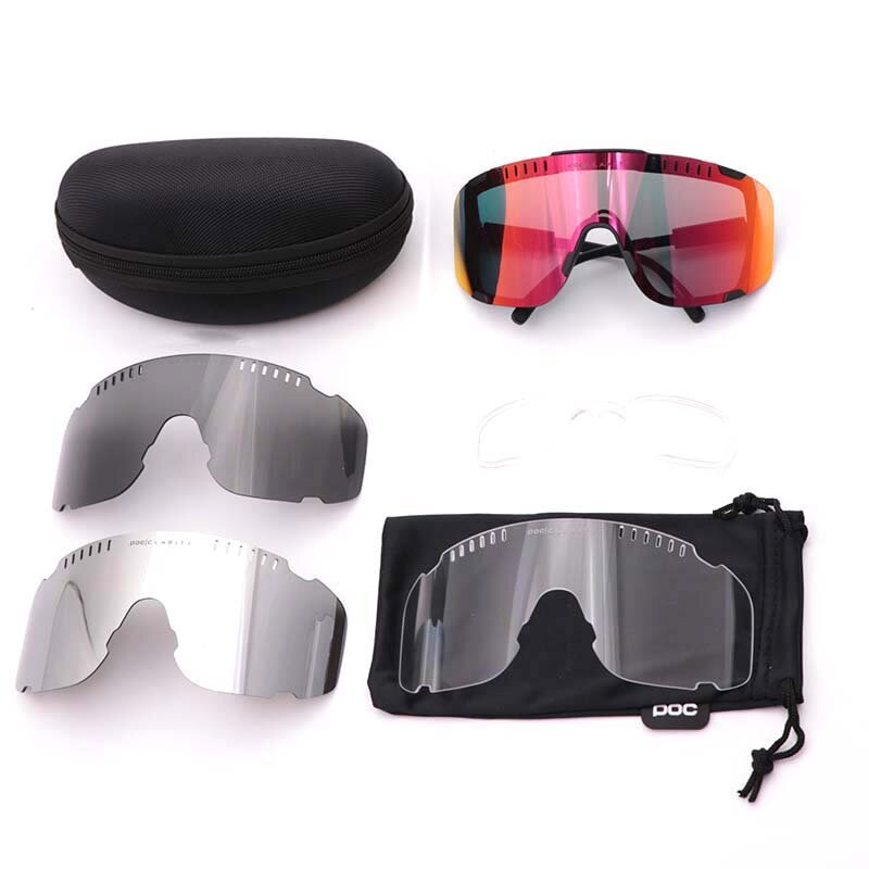 NEW POC DEVOURS UV400 Cycling Sunglasses Outdoor Sports Glasses Bike Sports Sunglasses Cycling Glasses For Men And Women Eyewear