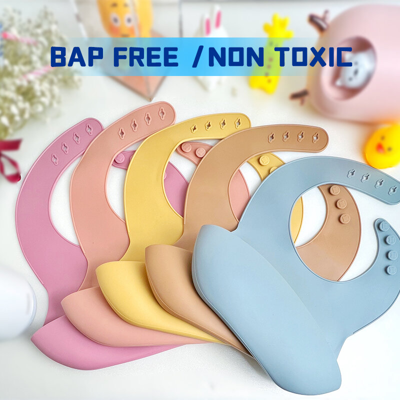 2022BestSeller Baby Bib BPA free Adjustabl Waterproof Saliva Dripping Bibs Soft Edible Silicone Saliva Towel Drooling Baby Scarf