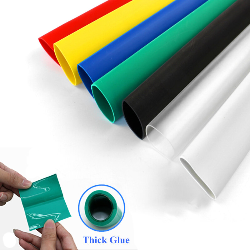 3:1 ratio Heat Shrink Tube Adhesive Lined with Glue Dual Wall Tubing Wrap Wire Cable kit 1.6mm 2.4mm 3.2mm 4.8mm 6.4mm 7.9mm 9.5