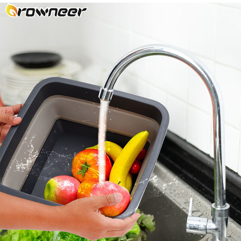 Przenośne składane umywalki wielofunkcyjna umywalka do użytku domowego łazienka podróż pranie warzywa owoce akcesoria kuchenne
