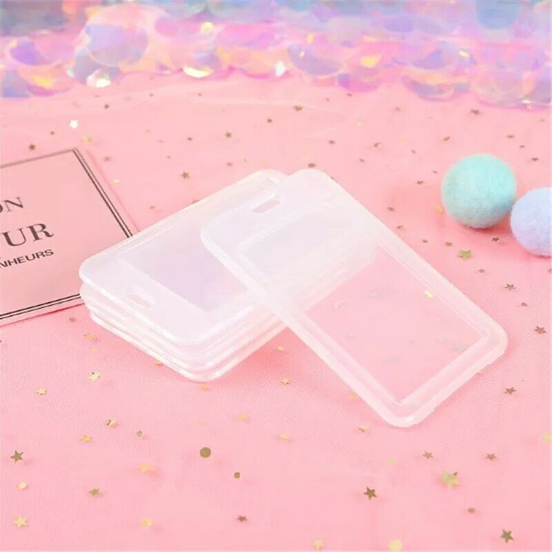 Transparent PVC Bank Bus Credit Card Holder Cover Storage Fashion Card ID Holders Womem Men Kid's Protector Cover Sell Well