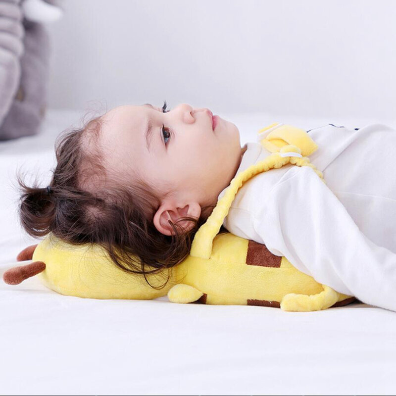 Almofada de encosto de cabeça para recém-nascidos, almofada protetora ajustável para a cabeça do bebê, para crianças e bebês para prevenir ferrugens na cabeça