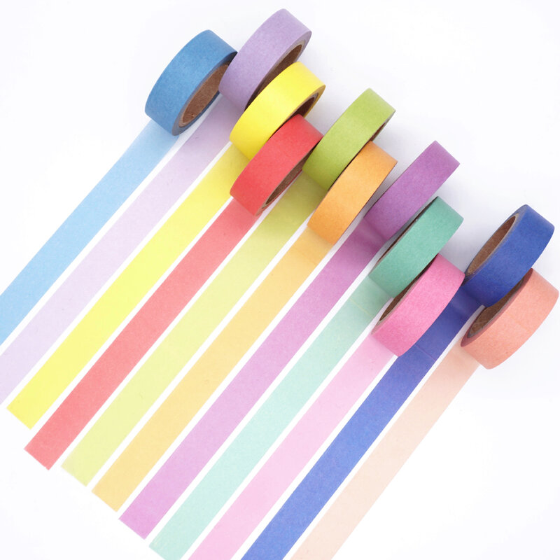 Regenbogen farbe einfarbig washi band DIY hand konto dekoration band aufkleber Hochzeit förderung dekoration papier band
