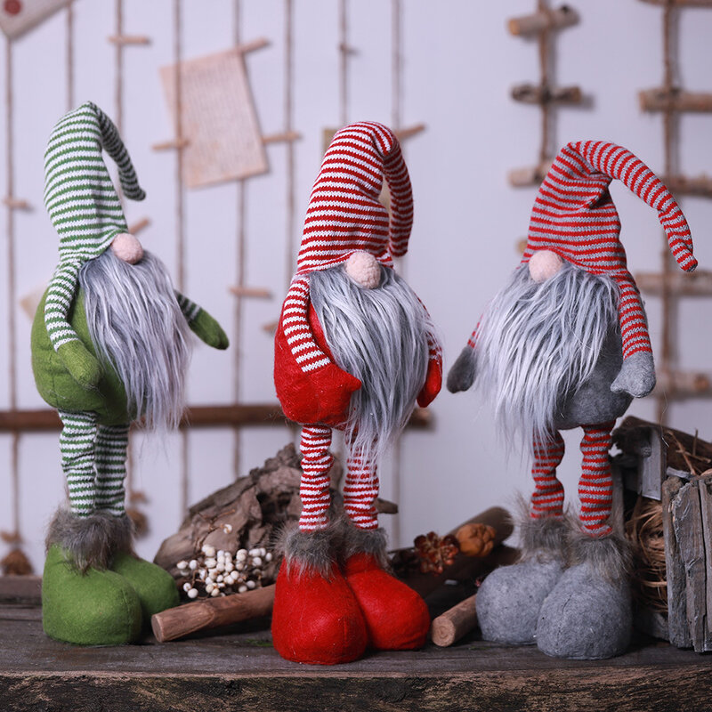 Gnomi decorazioni per bambole di babbo natale per la casa buon natale elfo bambole ornamenti decorazione del giardino di natale Navidad capodanno 2021