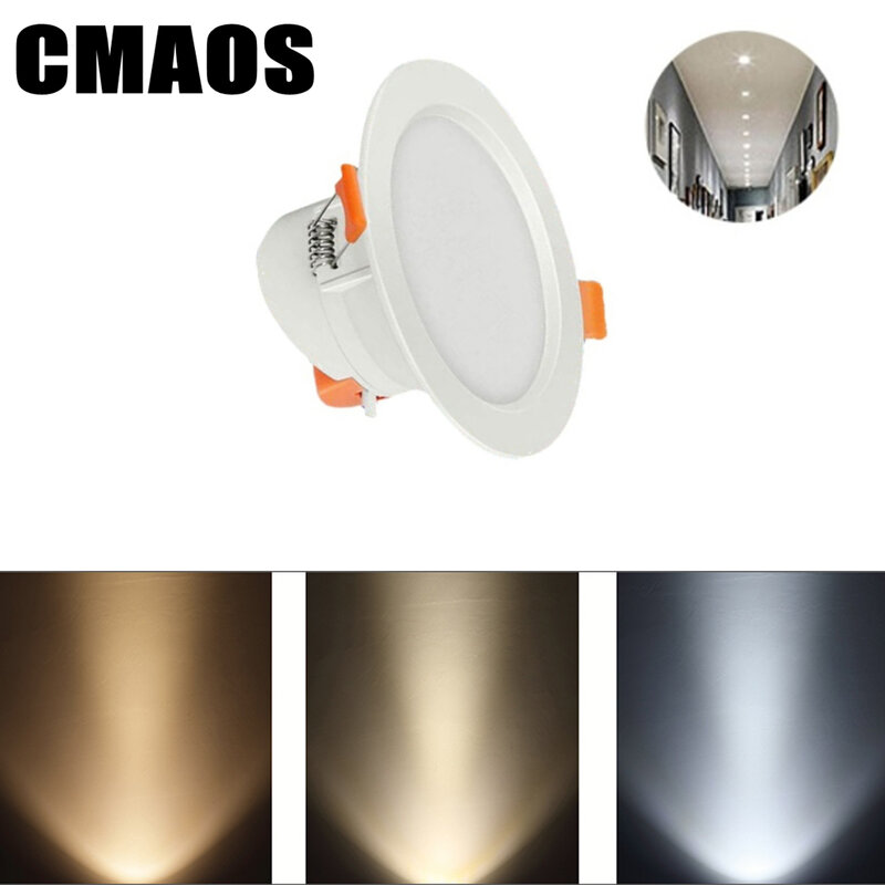 LED Downlights Recessed Lights All Plastic 5W/7W For Indoor Lighting Decor Energy-saving Eye Protection Ceiling Spotlights Lamps