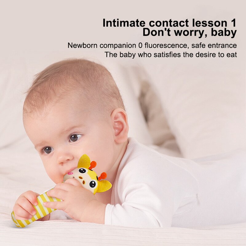New Soft peluche giocattolo per bambini campane a mano per animali Baby Teethe Rattle giocattoli regalo neonato di alta qualità stile animale campana a mano sonaglio 0-12M