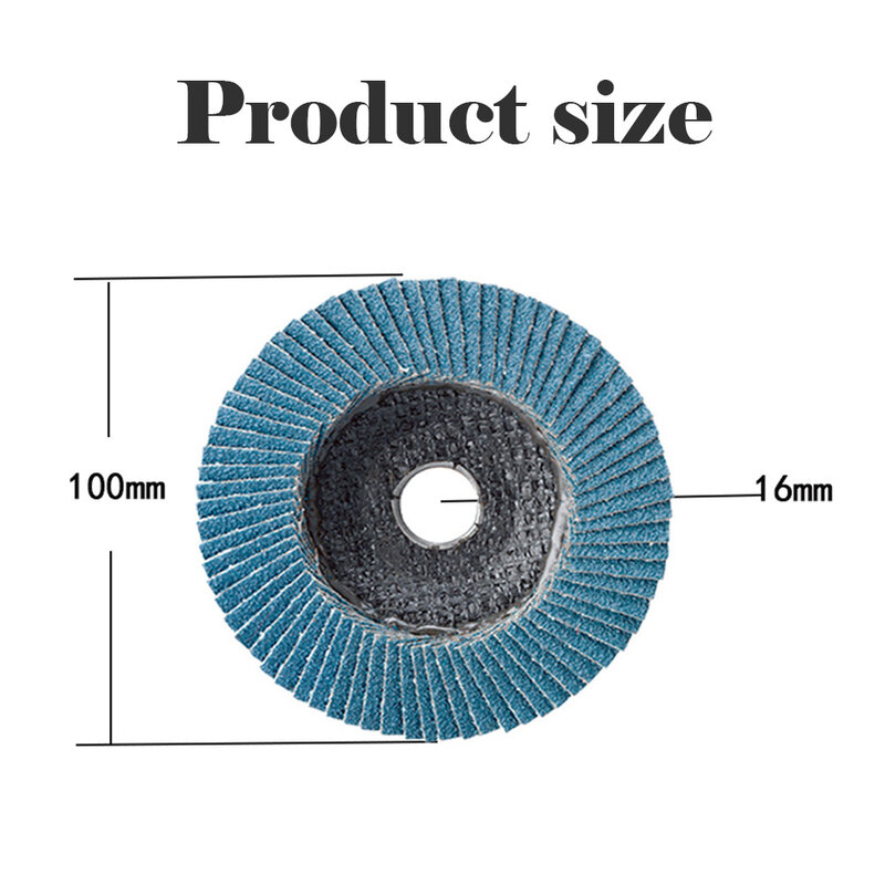 10pcs Professionale Flap Dischi Dischi Abrasivi Grana Rettifica Ruote Lame Per 100 millimetri 4 "Angle Grinder
