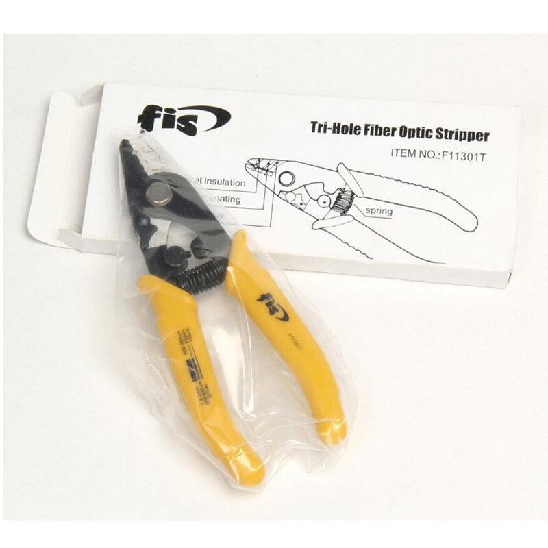 FIS Fiber stripping pliers F11301T FIS Tri-Hole Fiber Optic Stripper Miller Wire stripper