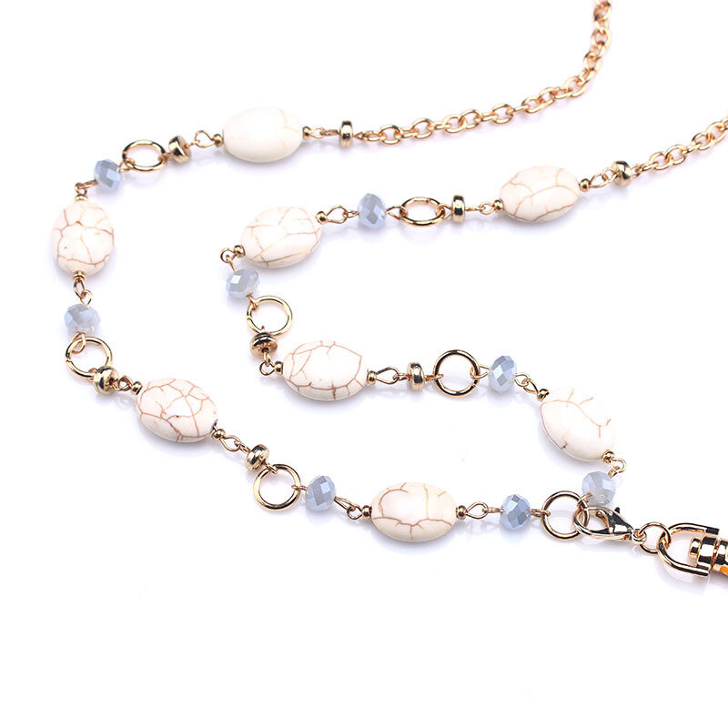 Perlen Lanyards Elegante Abzeichen Lanyards mit ID Halter Keychain Halter Mode Halskette Lanyards für Frauen Mädchen