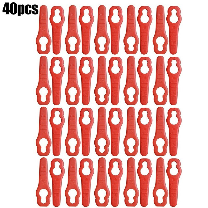 40pcs Plastic Blades Fits Sovereign MEH29 MEH929 (900w) Lawnmower Garden Tool Replacement Accessories