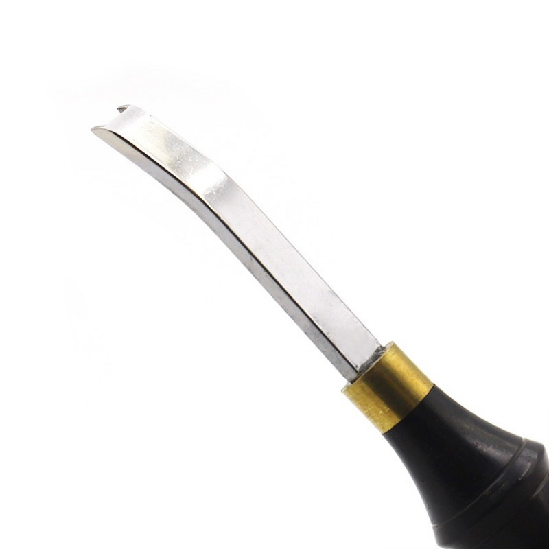 Инструмент для обрезки краев кожи «сделай сам», инструмент ручной работы из сандалового дерева с широким лопаточным лезвием, инструмент дл...