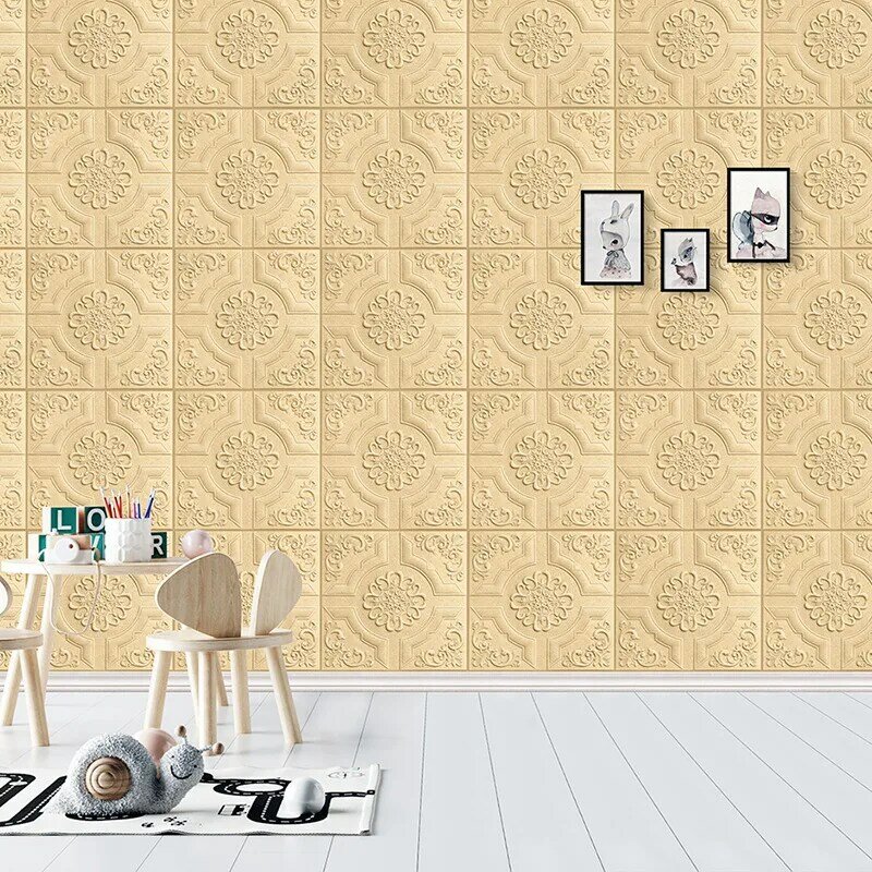 70x70cm naklejka ścienna 3D imitacja cegły dekoracja sypialni wodoodporna samoprzylepna tapeta do salonu kuchnia TVBackdrop