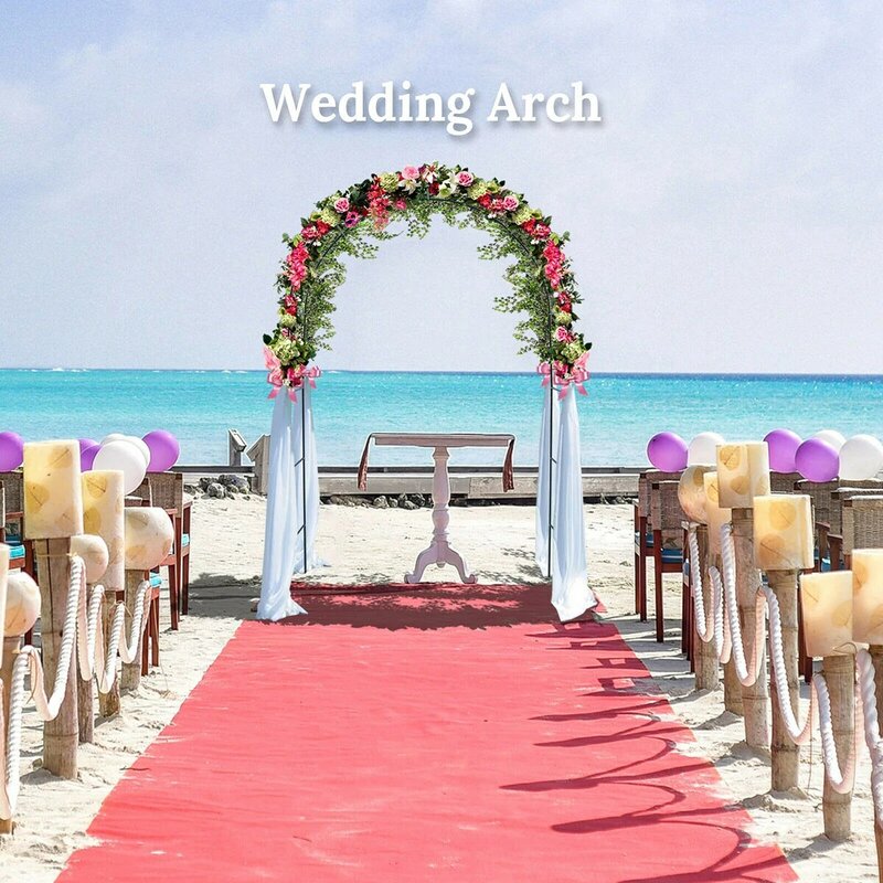 เหล็กจัดงานแต่งงานตกแต่งสวนฉากหลังPergolaยืนดอกไม้สำหรับแต่งงานวันเกิดงานแต่งงานตกแต่งDIY Arch