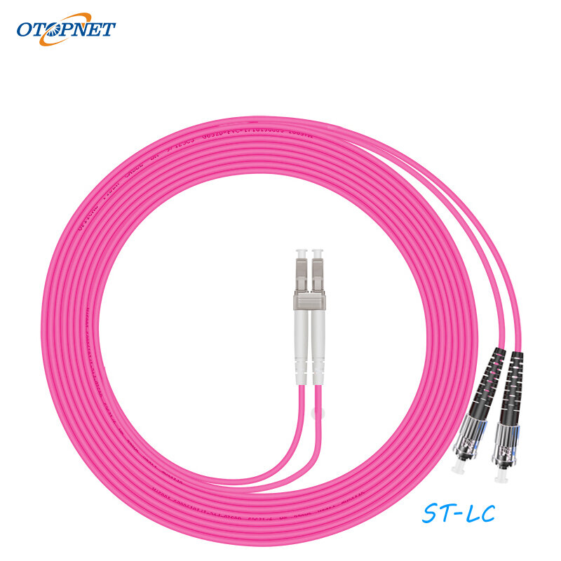 10 piezas STUPC a LCUPC OM4 DX, cable de parche de fibra óptica de 2,0 MM, puente de fibra óptica multimodo, cable de fibra óptica de parche
