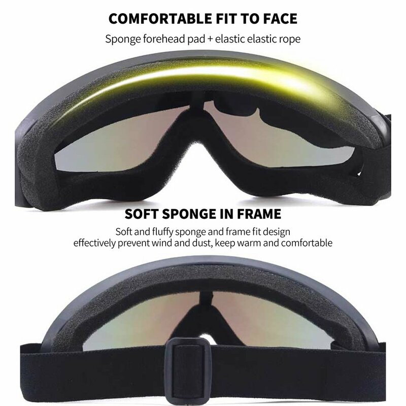 очкиSki Glasses X 400 UV Protection Outdoor Sport Snowboard Skate  Winter Windproof Skiing Goggles Dust Proof Goggles