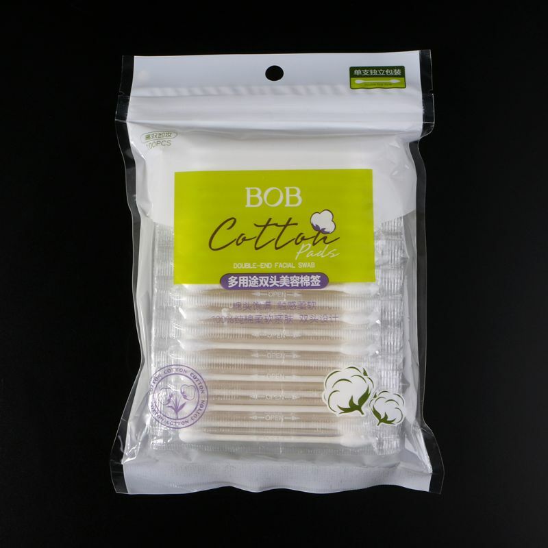 Disposable Double-ended Cotton Swabs Individually Packaged For Portable Travel