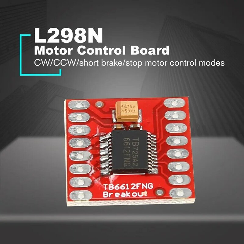Tb6612fng dupla dc stepper motor de controle unidade expansão escudo placa módulo para arduino microcontrolador melhor do que l298n