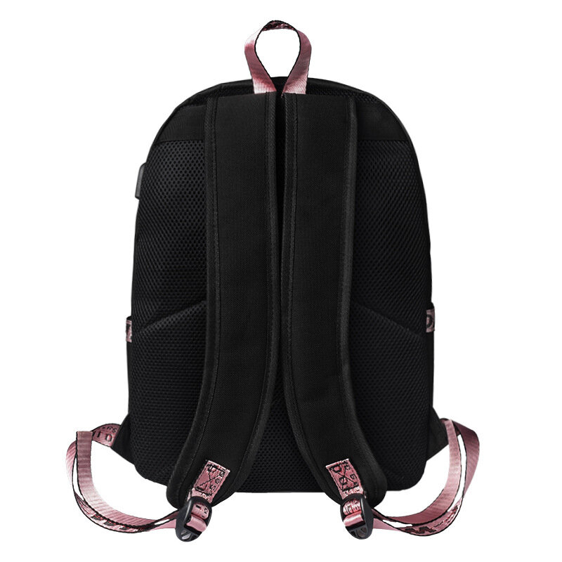 Холщовый Рюкзак с usb-зарядкой для мужчин и женщин, милый спортивный дорожный вместительный ранец