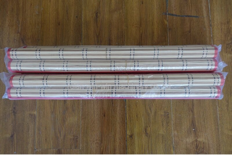 6 pces 30cm x 90cm 11.8 "x 35.4" cortina de bambu para o saco que faz as peças da máquina