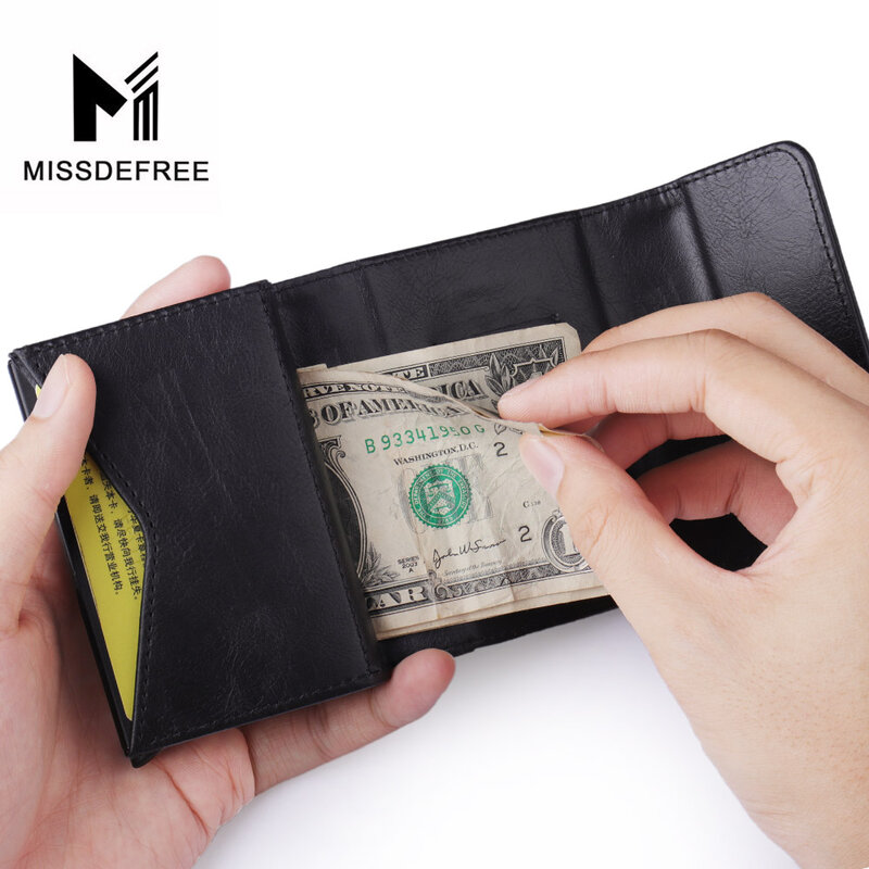 Тонкий минималистичный бумажник Airtag с передним карманом, кошелек со встроенным держателем для чехла, кожаный кредитный бумажник для AirTag, бл...