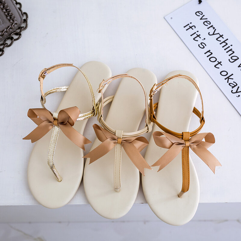 Infradito Casual sandali da donna Open Toed 2021 sandali piatti da donna per donna scarpe da spiaggia da donna cinturino con fibbia scarpe da donna