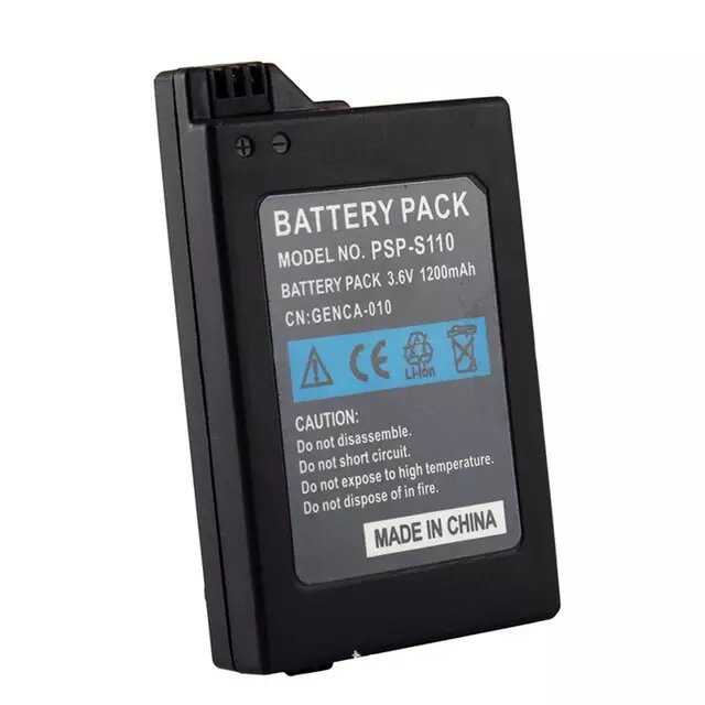 Batería de repuesto de 1200mAh para mando portátil Sony PSP2000 PSP3000 PSP 2000 3000 PSP S110