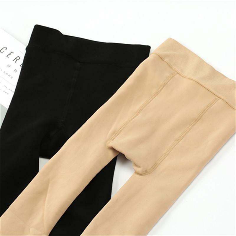 Meias-calças femininas grossas de alta qualidade, calças de veludo de malha, justas e quentes para outono e inverno