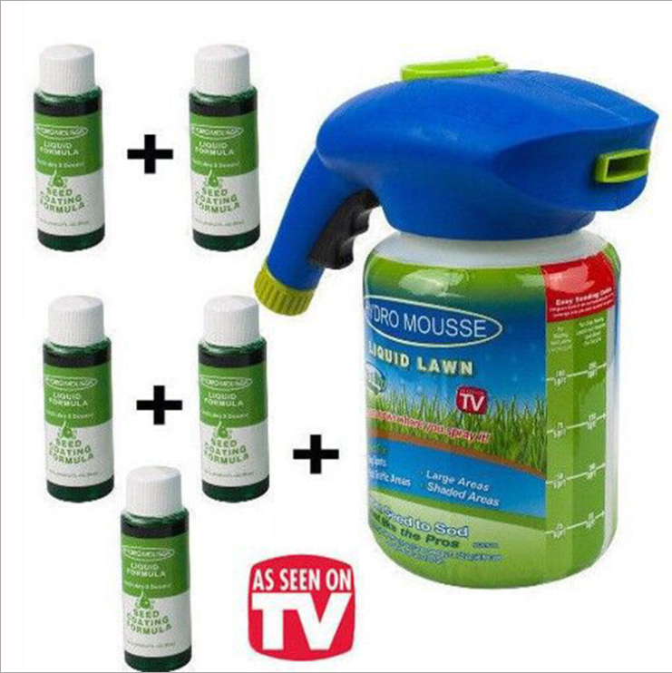 Hot Gardening Seed Sprinkler Lawn Hydro Mousse Household Hydro Household Seeding System Liquid Spray Seed Lawn Care Grass Shot