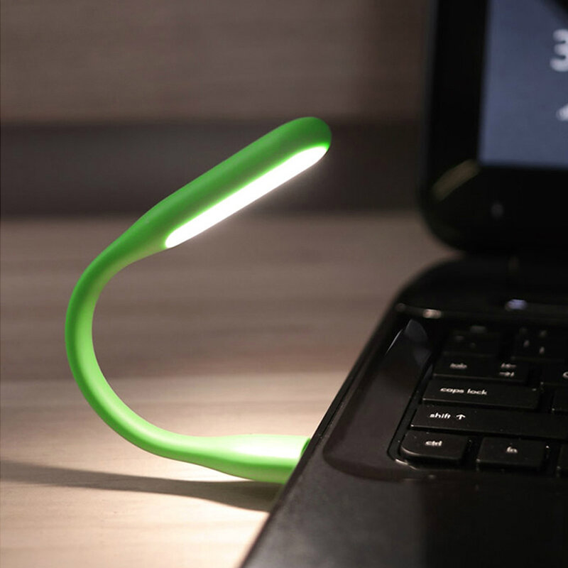 Mini lámpara LED Flexible y Flexible para portátil, luz de libro de Suave y brillante, 1/4/8 Uds.