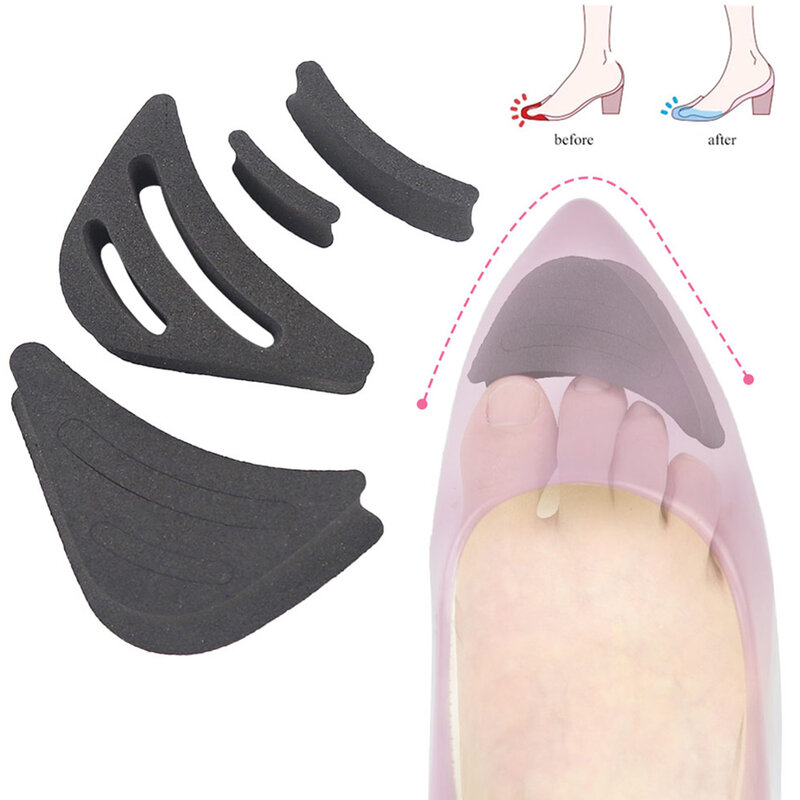 1 คู่แฟชั่น Anti-Pain ฟองน้ำ Cushion Insoles สำหรับรองเท้า Forefoot ครึ่งหลา Heel Protector Insoles สำหรับรองเท้าขายร้อน