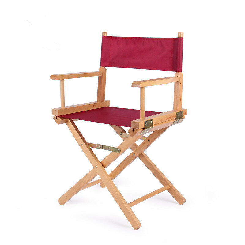 Oaktafair madeira diretor cadeiras dobrável leve mobiliário ao ar livre portátil dobrável acampamento cadeira de praia de madeira