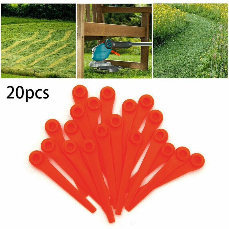 Vegetable Garden For Garde.na 8841 20Pcs Plastic Grass Trim.mer Blade Replacement Long Service Orchard And Garden moestuin