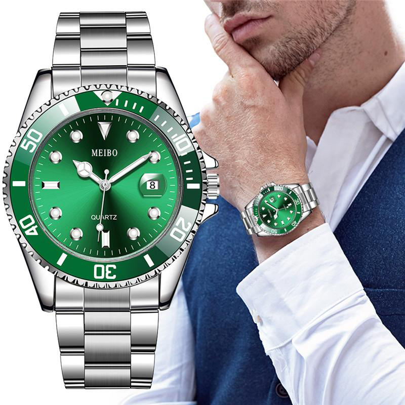 腕時計メンズクォーツファッションカジュアルスポーツ防水ステンレス鋼のビジネスの男性レロジオmasculino高級ブランド時計