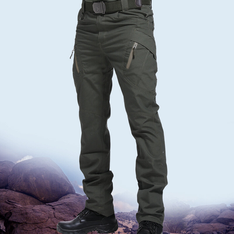 Calças táticas dos homens carga militar à prova dwaterproof água dos corredores respirável swat combate do exército calças de trabalho masculino mais tamanho S-5XL