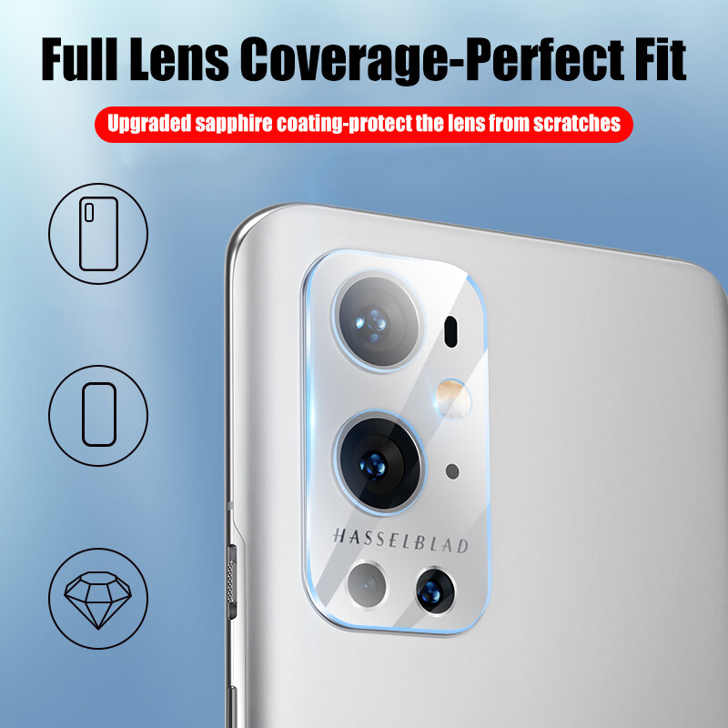 Film de Protection de caméra à couverture complète, en verre trempé pour OnePlus 9 8 Pro 7T, pour OnePlus Nord N10 N100
