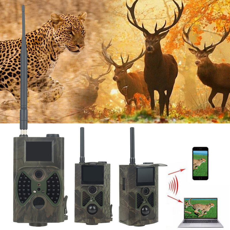 Охотничья фотоловушка PROKER HC300M, фотоловушка, фотоловушка с разрешением Full HD, камерой 12 МП, 1080P, режим ночной охоты, MMS, GPRS, Скаутинг, Новинка