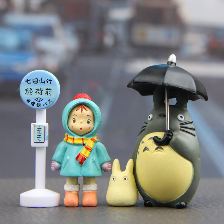 Figura de acción de Totoro para niños, juguete de PVC de 3-5cm, con diseño de My neronic, Mei, Hayao, Miyazaki, para decoración de fiesta y cumpleaños de chico