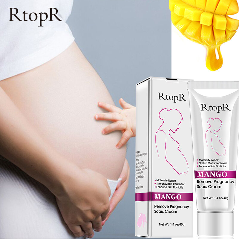 Crema para cicatrices de embarazo, tratamiento de marcas de estiramiento para Reparación de la piel de maternidad, antienvejecimiento, cremas reafirmante para el cuerpo