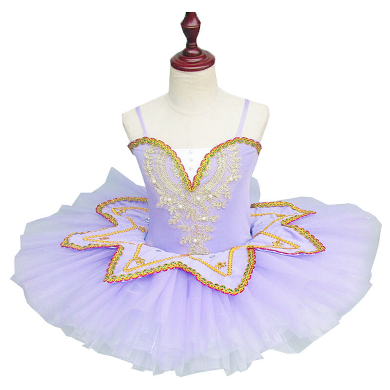 Kostum Tutu Balet Danau Angsa Putih Profesional Gaun Balerina Anak-anak Perempuan Gaun Balet Anak-anak Gaun Tari untuk Anak Perempuan