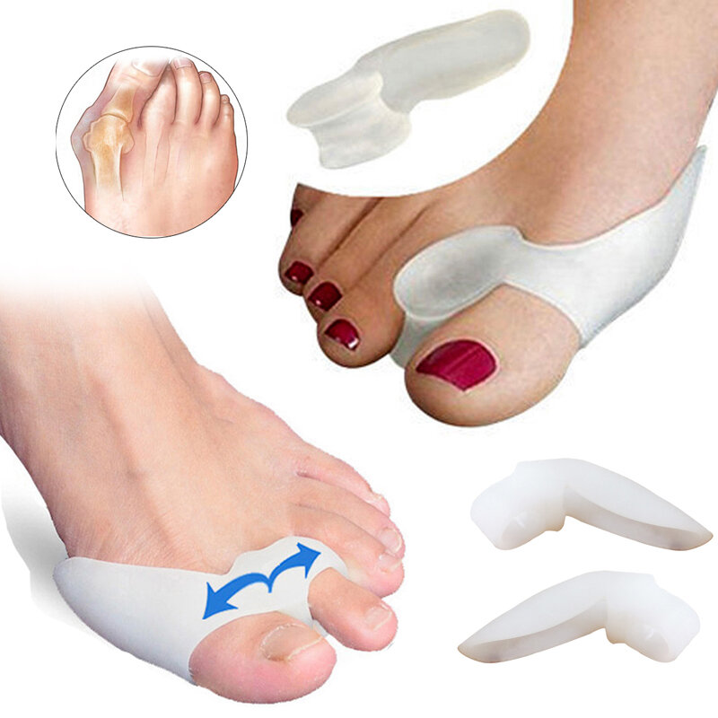 Gran separadores de dedos Corrector de pie alivio del dolor del Hallux Valgus corrección ortopédicas pie enderezador, herramientas para el cuidado de juanete Corrector