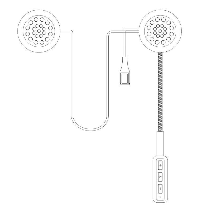4.1 + EDR Bluetooth Kopfhörer Anti-Störungen Für Motorrad Helm Reiten Hände Frei Kopfhörer