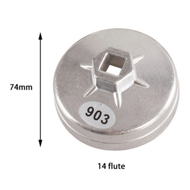 알루미늄 오일 필터 렌치 소켓 리무버 도구 74mm 14 플루트 903, Bmw 아우디 벤츠