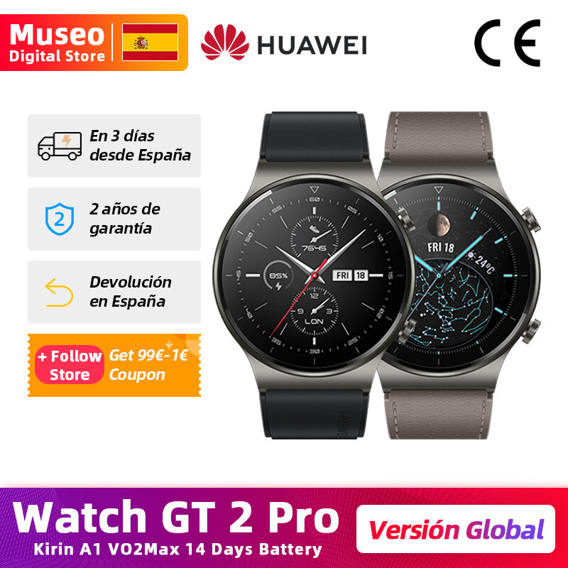 Global Version HUAWEI Watch GT 2 Pro GT2 Pro SmartWatch Kirin A1 VO2Max 14 Days Battery GPS Heart Rate SPO2 Detect