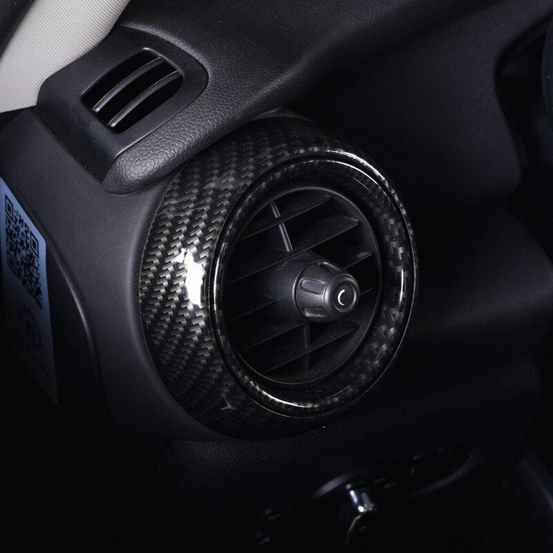 Pegatina de decoración de ventilación de aire acondicionado de coche, cubierta de salida de aire acondicionado para BMW MINI Cooper F55 F56 F57, estilo de coche