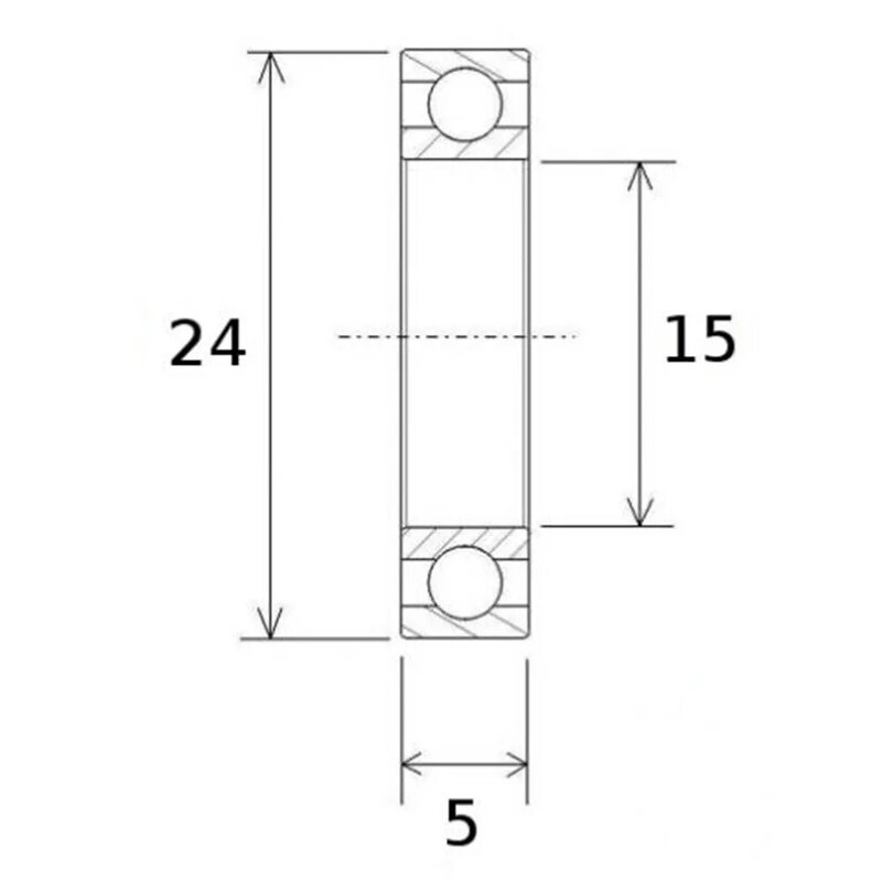 2/10 Pcs MTB 자전거 6802RS (61802-2RS) 얇은 섹션 품질 베어링 15x24x5mm 깊은 홈 볼 베어링