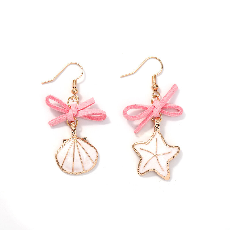 Internet Celebrity New Style Tide Long Pink Ear Stud Korean Style Tassel Earrings Stud Temperamental Earrings Female 2019